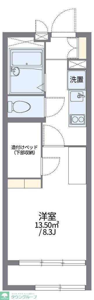 レオパレスリバーポイント小岩IIの間取り