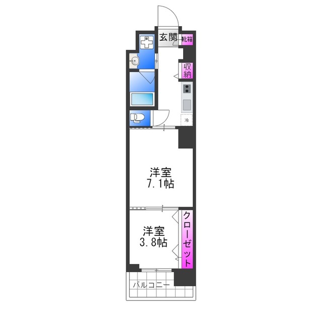 スプランディッド堀江の間取り