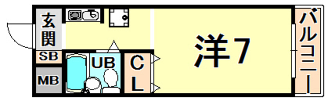 伊丹市荻野のマンションの間取り