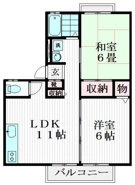 プレザント西川3の間取り