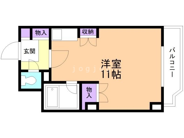 石狩郡当別町弥生のマンションの間取り