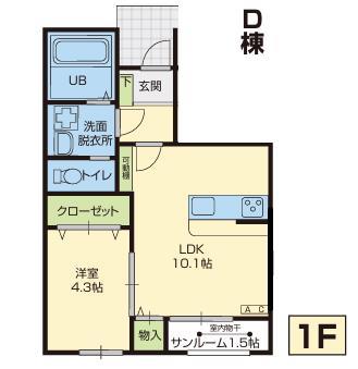 ロシエール　Ｄの間取り