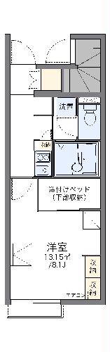 【レオパレスＫｉｔａｉｃｈｉ　Ｎの間取り】