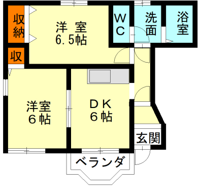 ガーデンハウスK　B棟の間取り