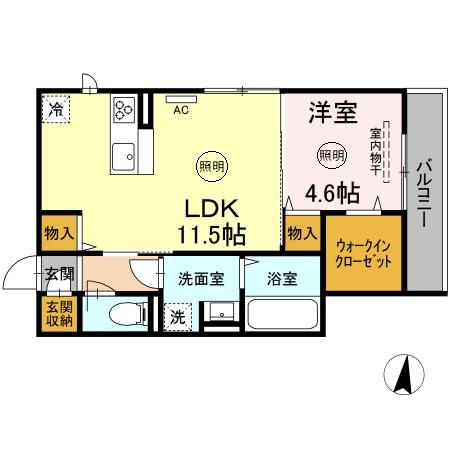 D-Resena 江平中町の間取り