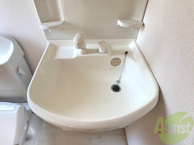 洗面設備　シャンプードレッサーなので身支度しやすそうですね。