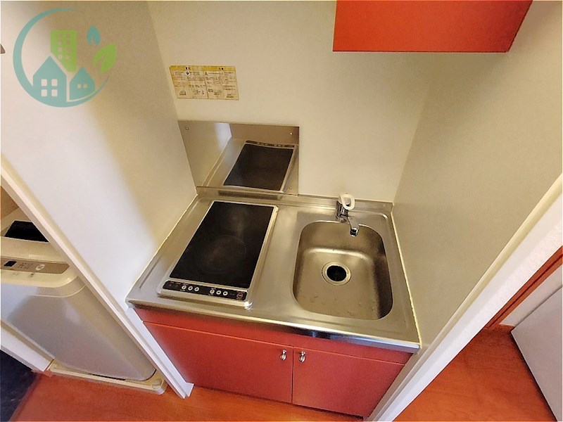 キッチン　レオパレスアクアブルー青谷（家具・家電付、仲介手数料不要）