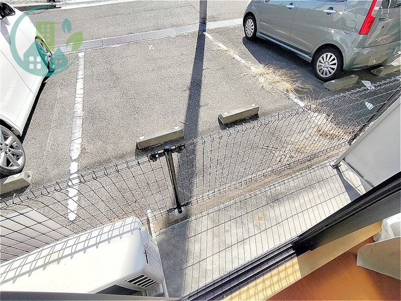 バルコニー　レオパレスアクアブルー青谷（家具・家電付、仲介手数料不要）