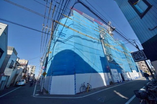 眺望　建築中