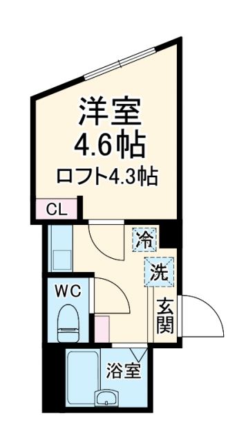 リーヴェルLeco横浜ActIIの間取り写真
