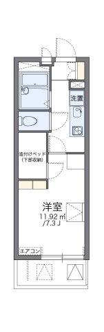 レオパレスアゼリア蛍池の間取り写真