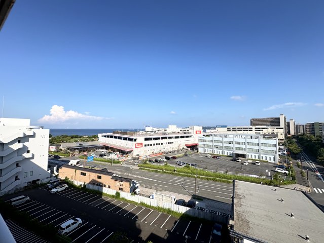 眺望　７階なので、バルコニーからは見晴らしのいい景色が見られます！