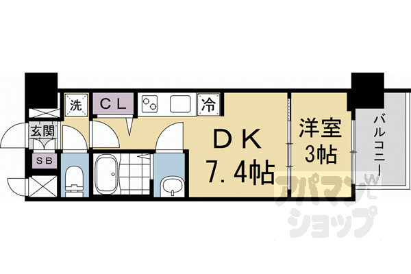 プレサンス京都東寺の間取り写真