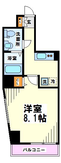 京王線 府中駅 徒歩7分 15階建 築11年の間取り写真