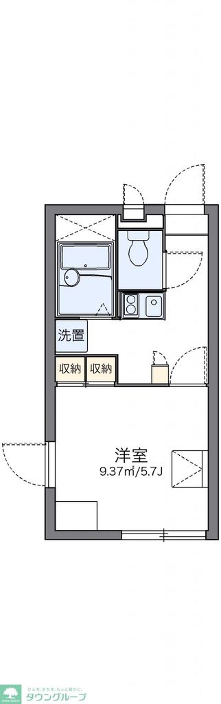 レオパレスASHBERRYの間取り写真