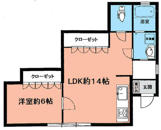 ハイツ中町の間取り写真