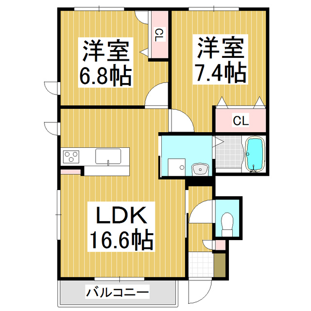 MASTTOWN GARDENS A棟の間取り写真