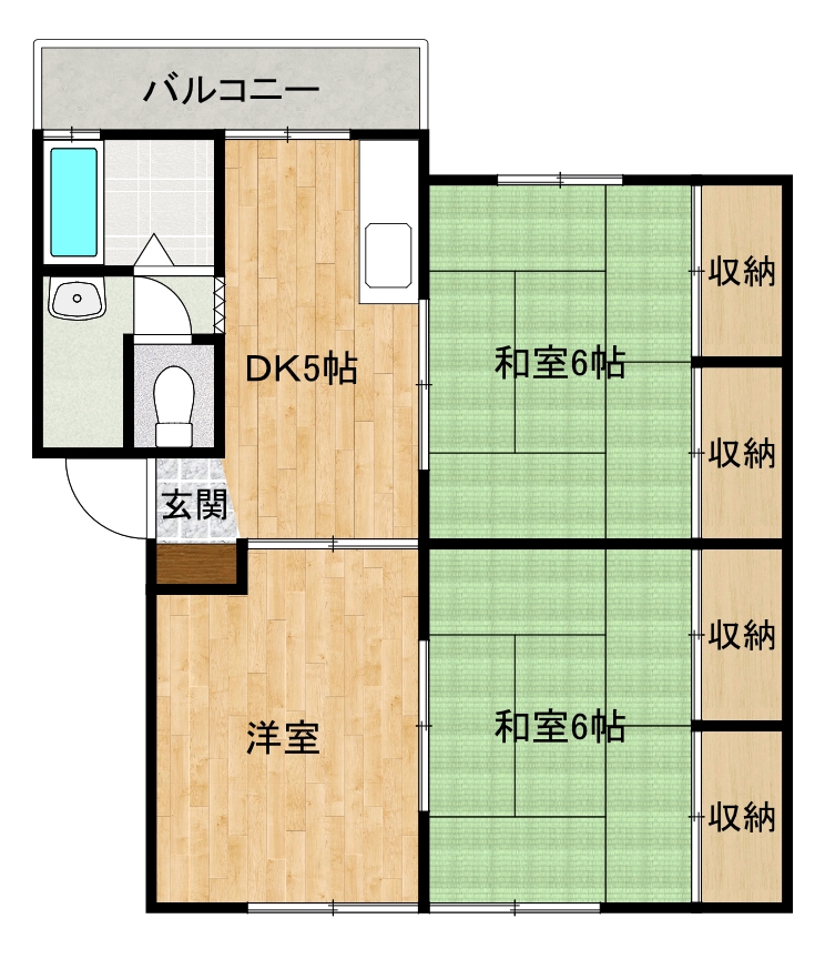 アーブル城南の間取り