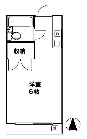 フラッツコクショウの間取り