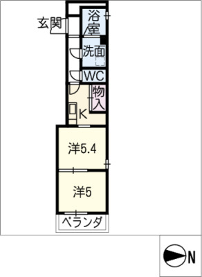 B s117 Northの間取り