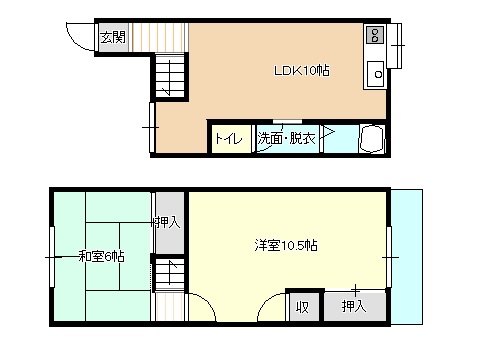 古新ハイツの間取り