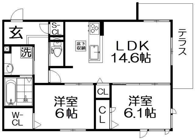 Tiedeur（ティエデュール）の間取り