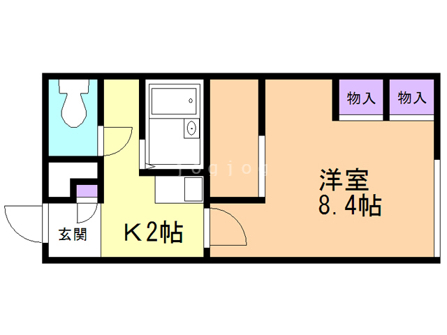 レオパレス南小樽の間取り