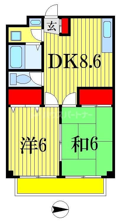 ファーレ夏見の間取り