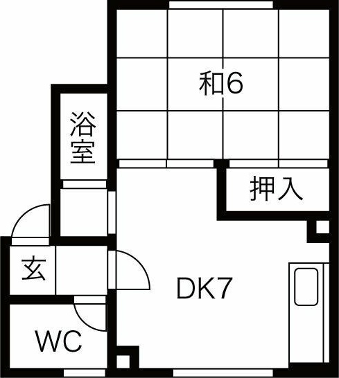 北海道札幌市西区発寒六条１３（アパート）の賃貸物件の間取り