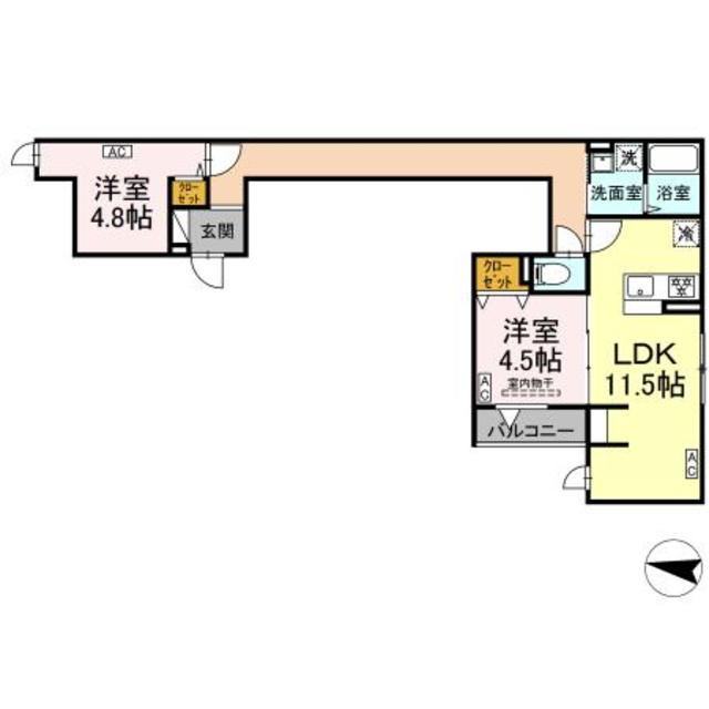 グラナーデ西亀有の間取り