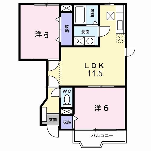 リブ　本郷　Ｂの間取り