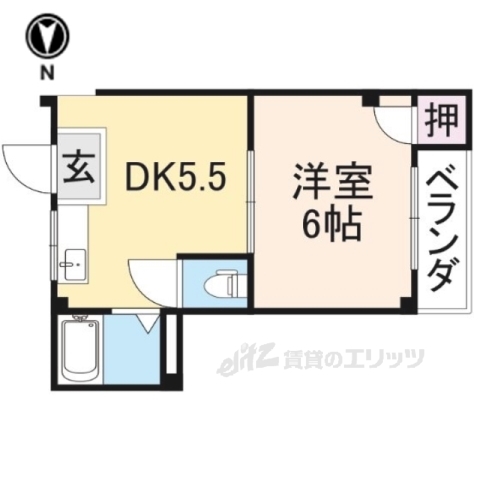 枚方市川原町のマンションの間取り