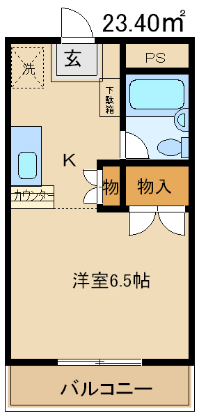 グンケン第２コーポの間取り