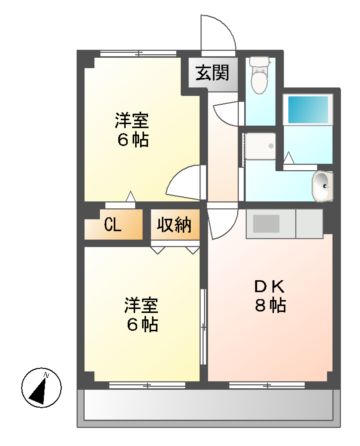 可児市川合北のマンションの間取り