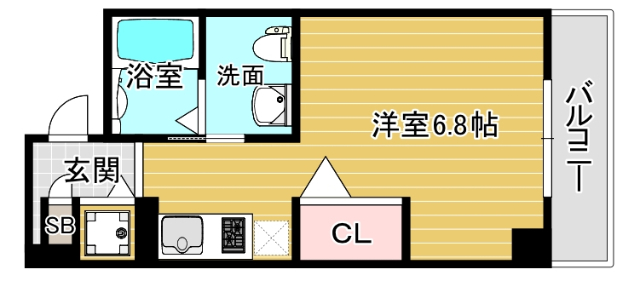 アスティナ弁天町の間取り