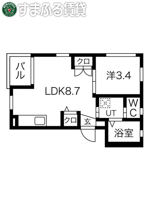 ビスタライン康生通西の間取り