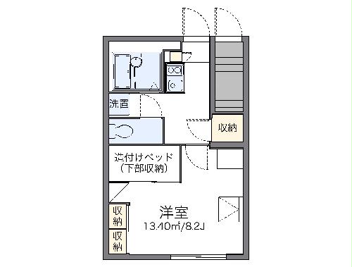 レオパレス西部の間取り