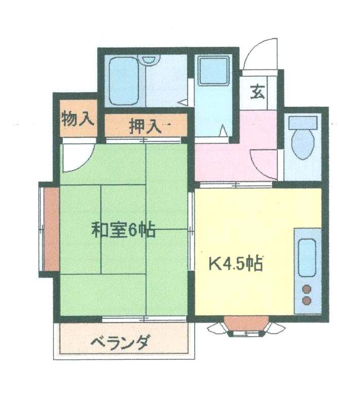 さいたま市浦和区本太のアパートの間取り