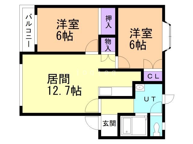 【マンションベルの間取り】