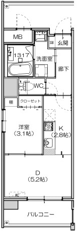 セントヒルズ皆実町の間取り