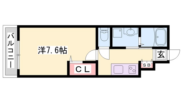 Avenir May 東加古川の間取り