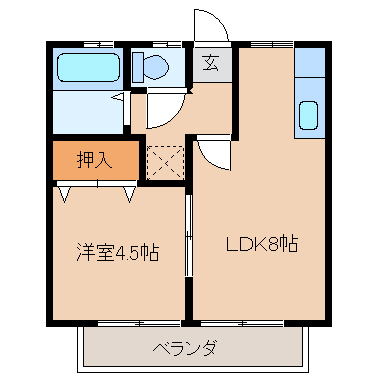 コーポドリームの間取り