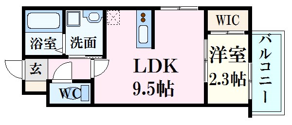 広島市西区庚午南のアパートの間取り