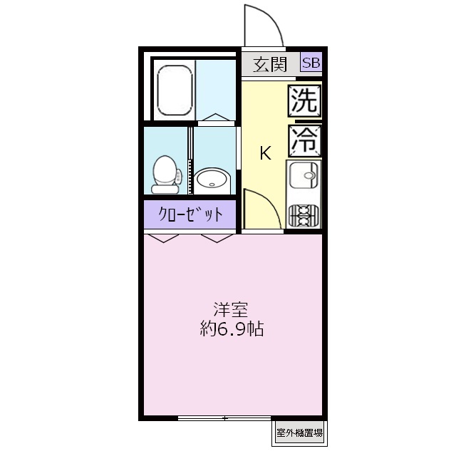 Oak（オーク）川越新河岸の間取り