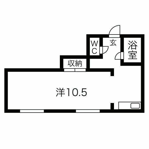 大阪市浪速区稲荷のマンションの間取り