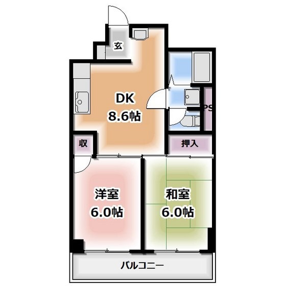 ダイヤリッジ常盤平の間取り