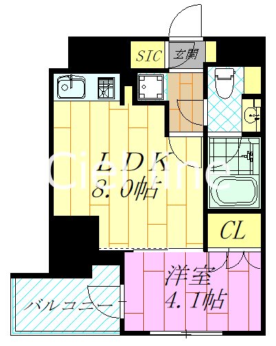 パークアクシス浦安の間取り