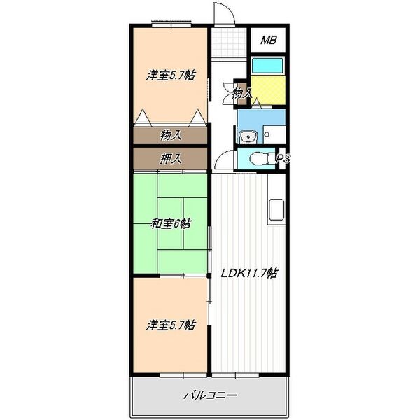 第2伊藤ハイツの間取り