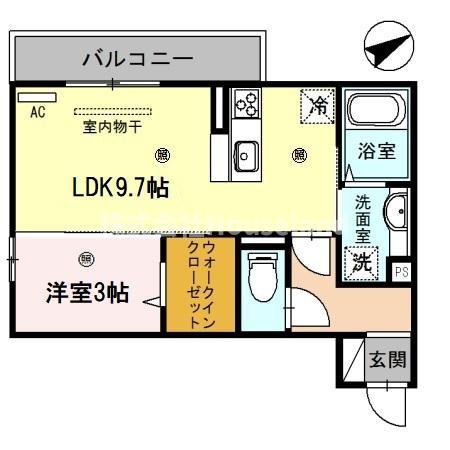 D-room出島の間取り