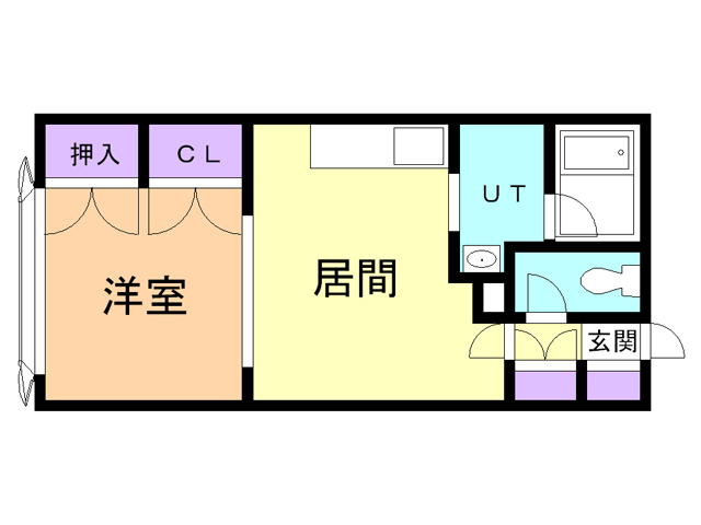 苫小牧市柏木町のアパートの間取り